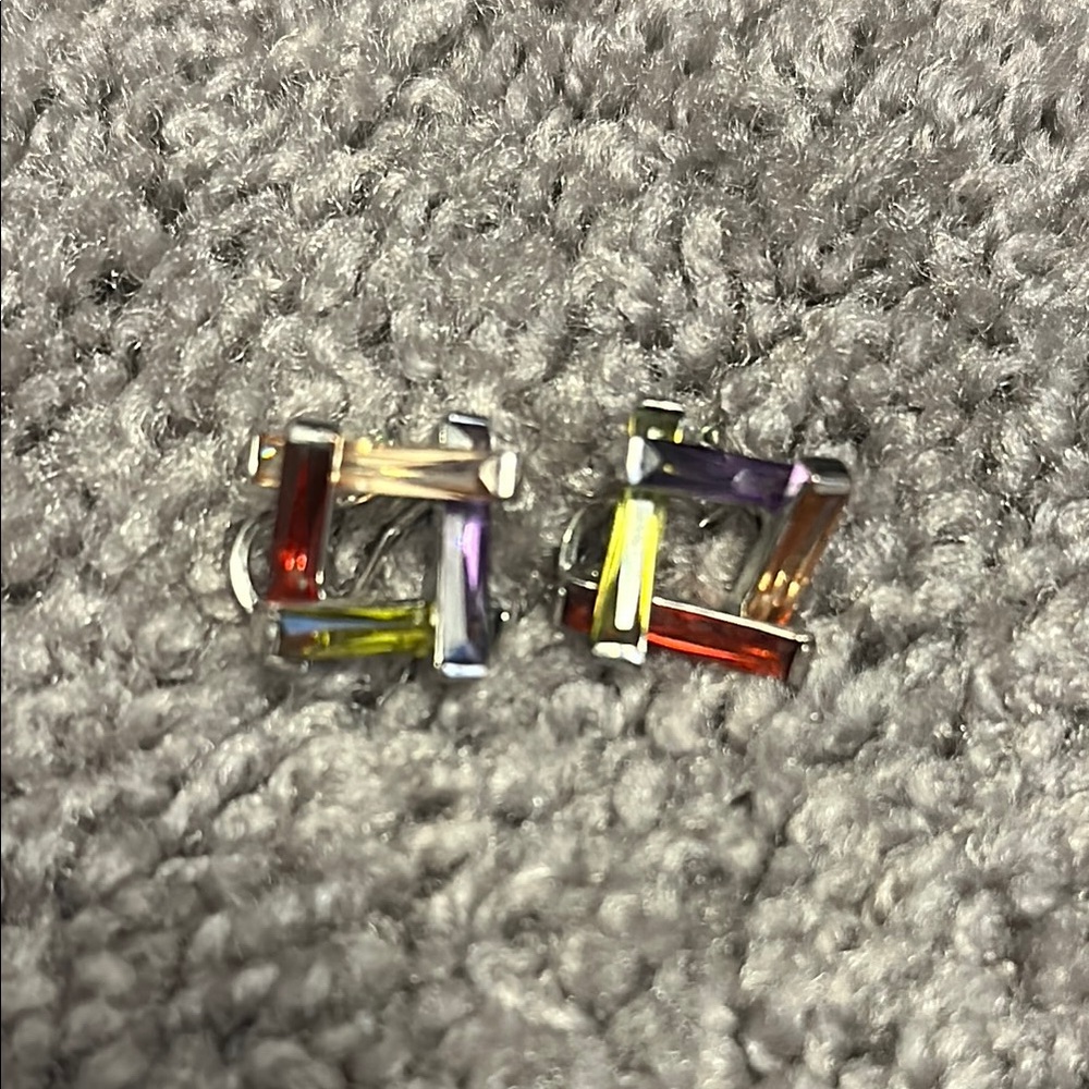Colorful Geometric Earrings